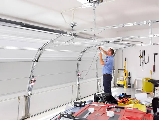 Garage door cable repair service by Avon Lake Garage Door Repair in Avon Lake