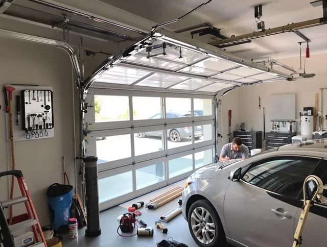Garage door noise reduction service by Avon Lake Garage Door Repair in Avon Lake