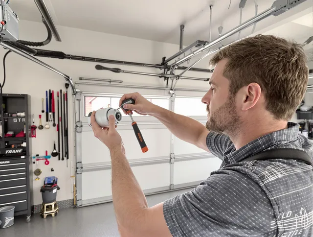 Garage door opener repair service by Avon Lake Garage Door Repair in Avon Lake